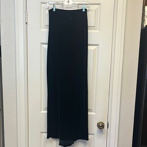 Liz Claiborne Night VINTAGE Elegant Black velvet Maxi Skirt S